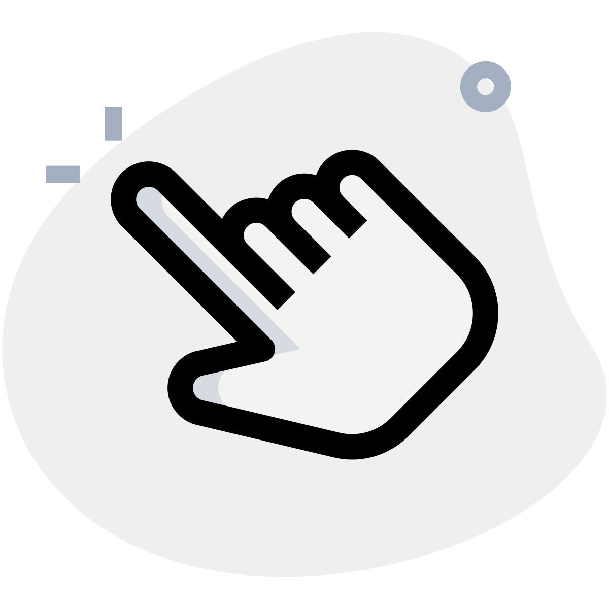 tocco con l'indice icon