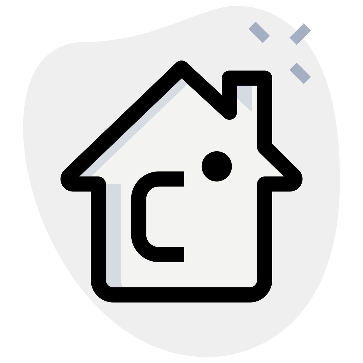 smart home temperature icon