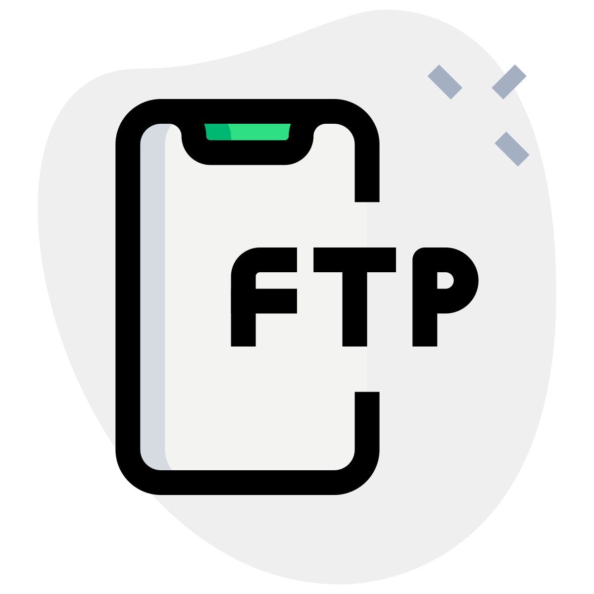 smartphone ftp icon
