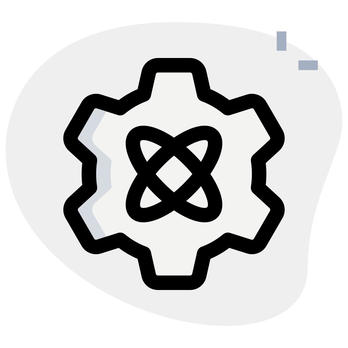 ingranaggio con atom icon