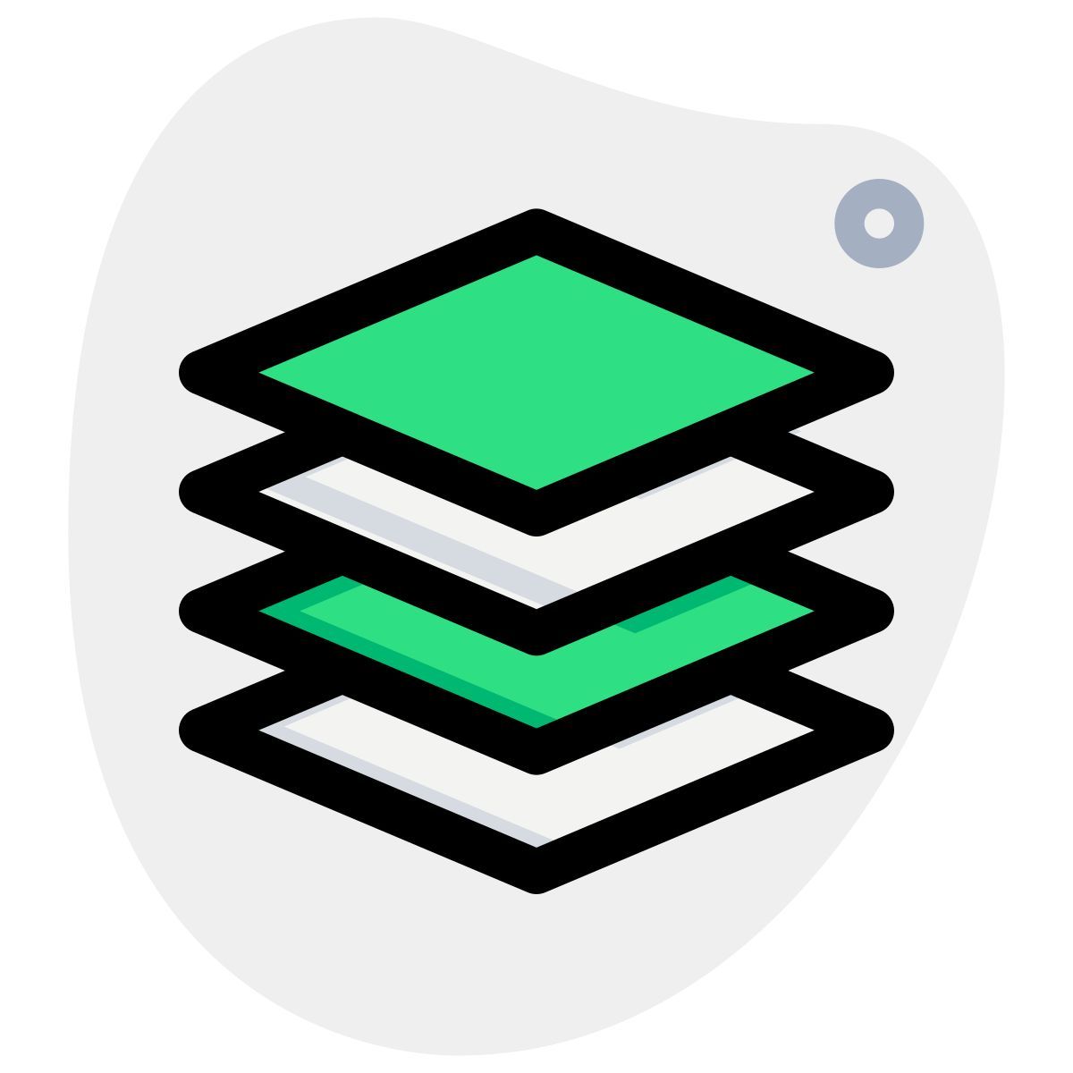 structure empilée icon