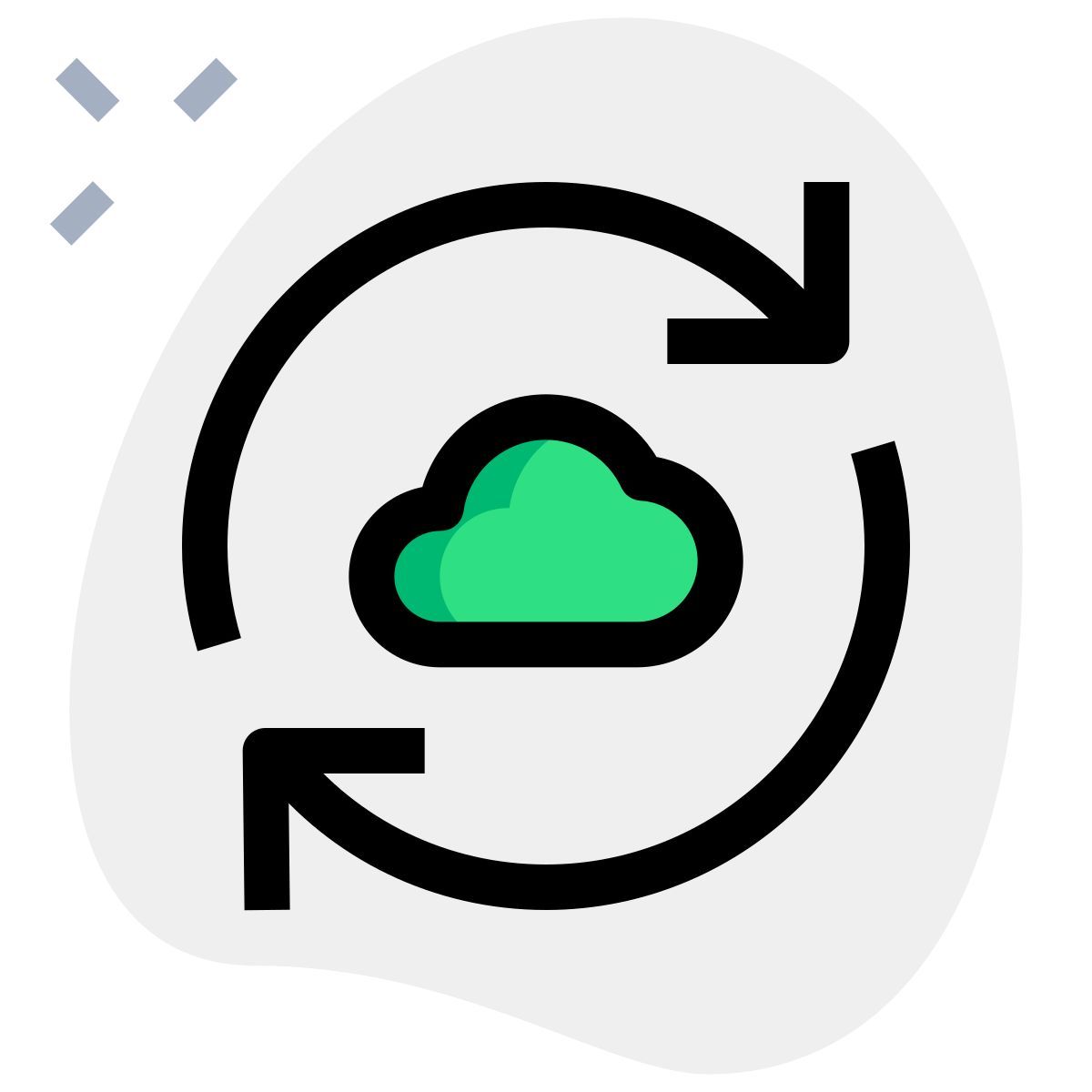 cloud synchronization icon
