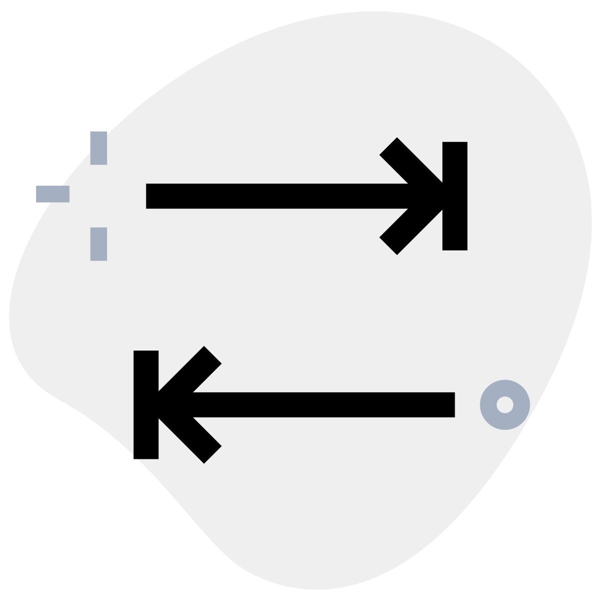 tab key arrows icon