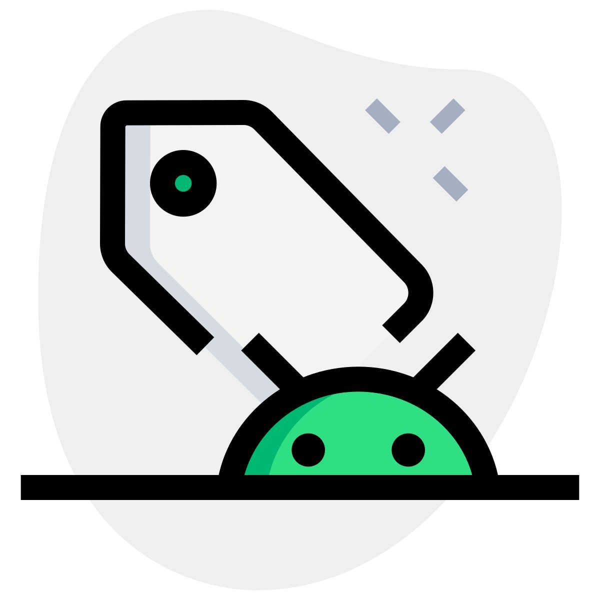 안드로이드 라벨 icon