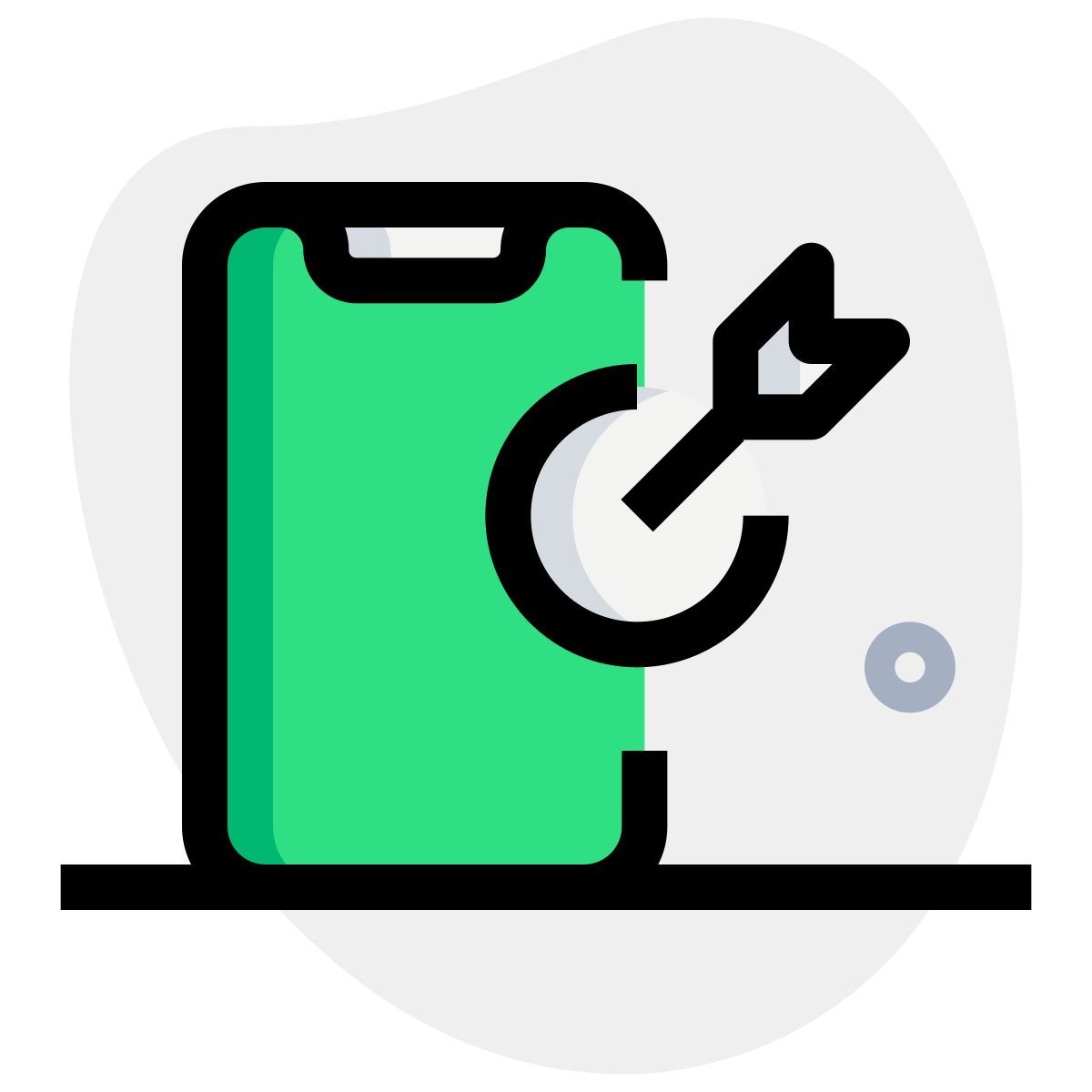 smartphone targeting icon