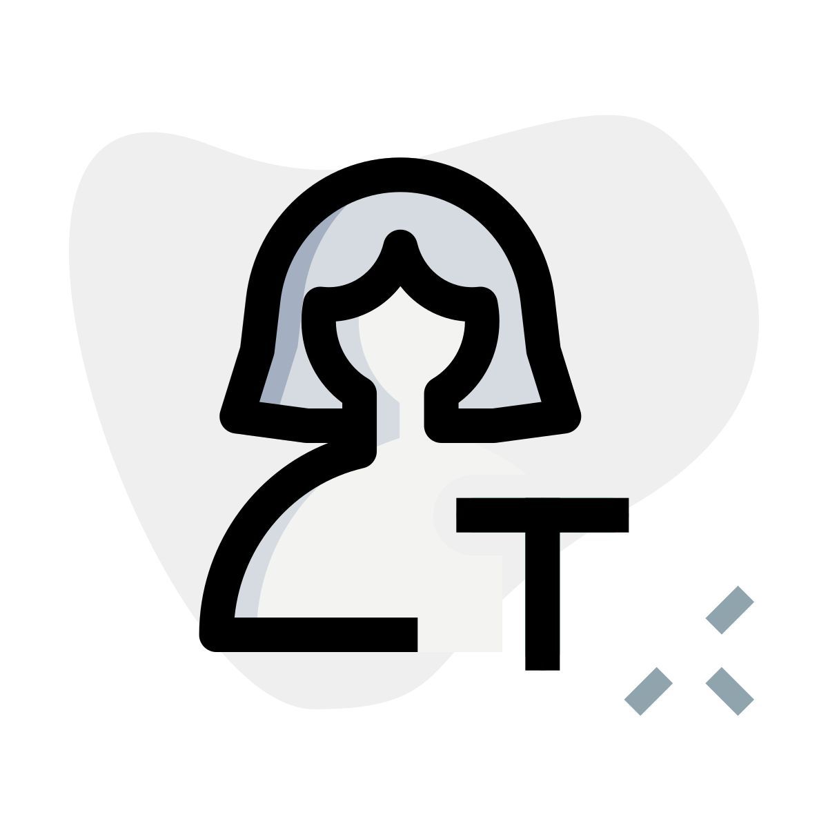 text edit of a document for label and title icon