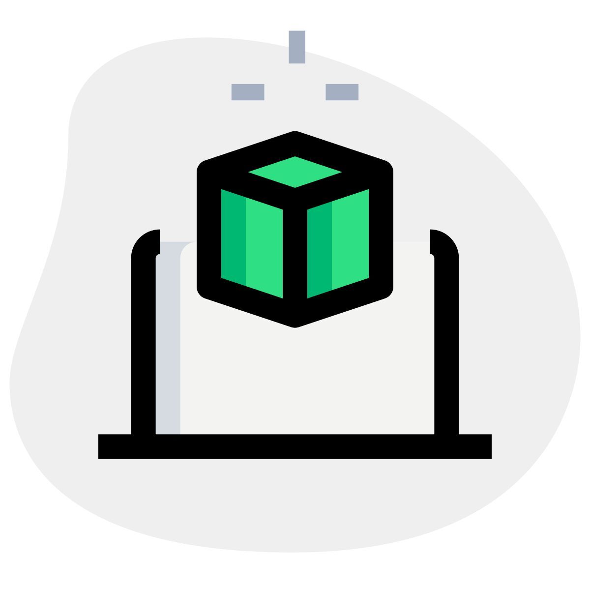 laptop 3d design icon