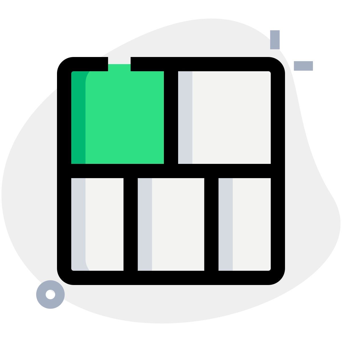 segmented table icon