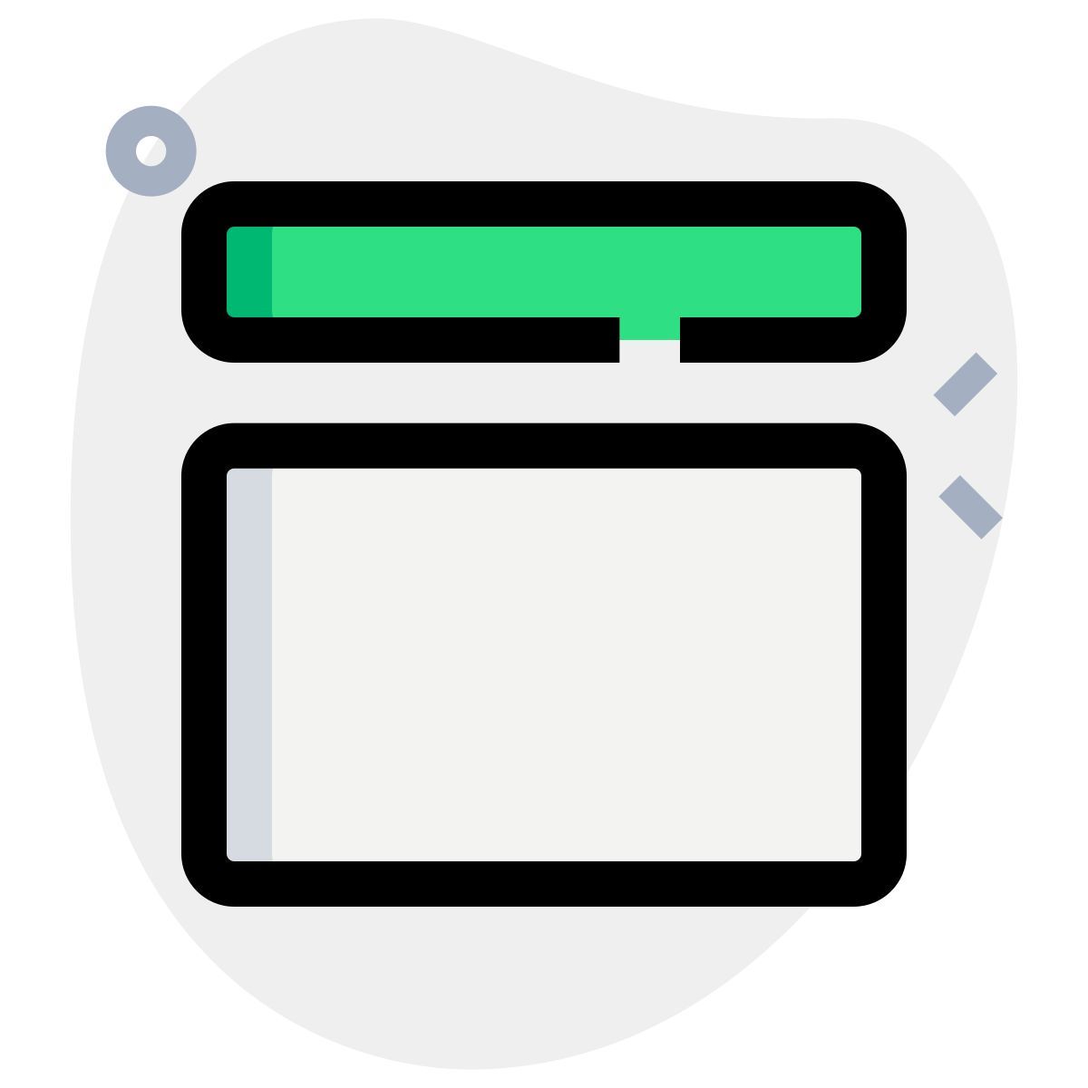 contenido con título icon