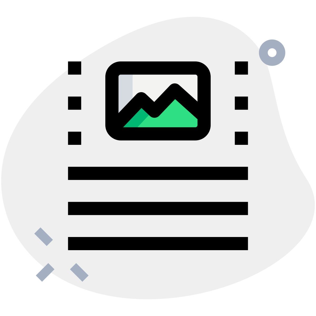 top picture document attachment page layout setting interface icon