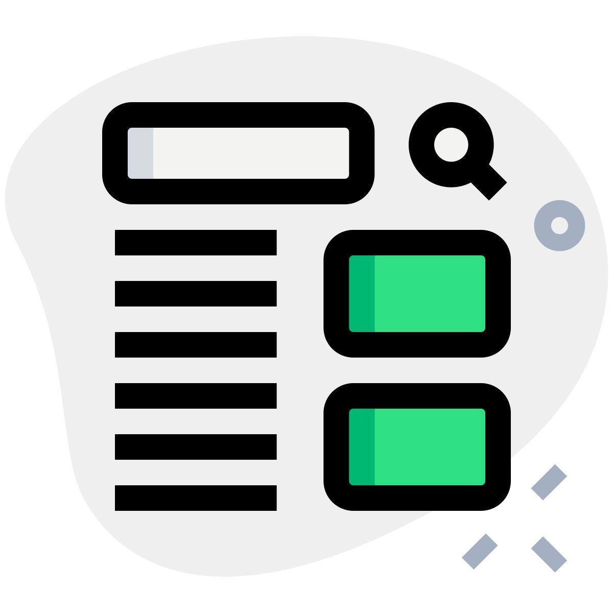 검색 결과 레이아웃 icon