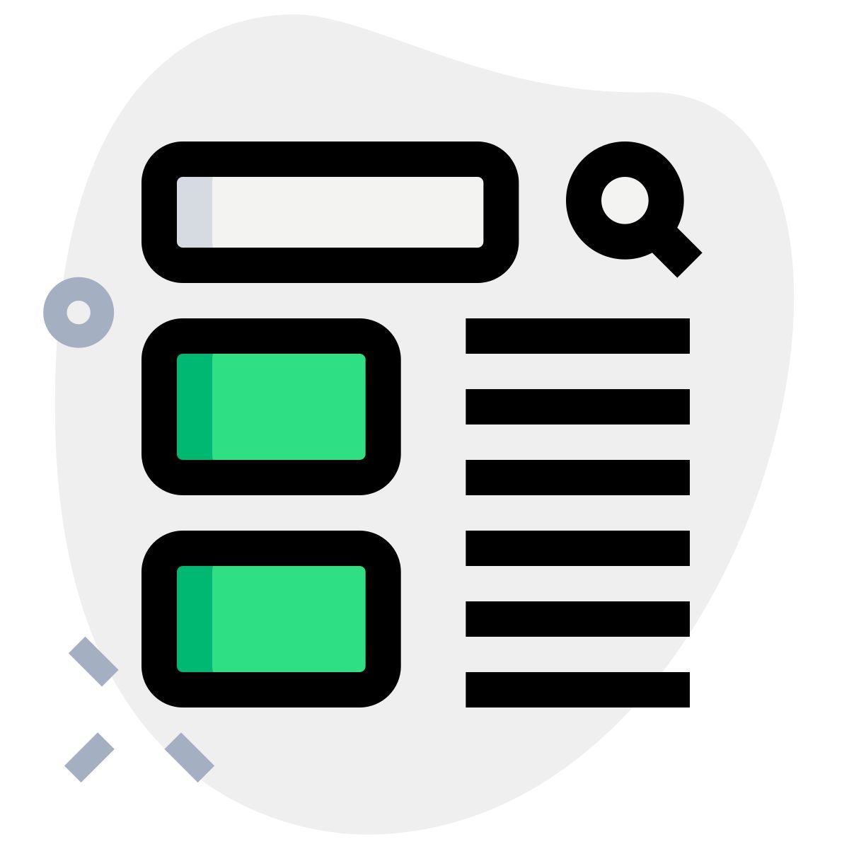 présentation des résultats de recherche icon