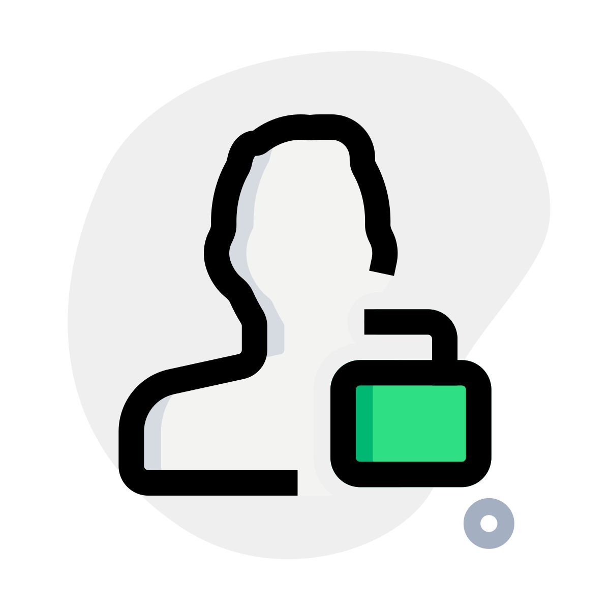 user unlocking access icon