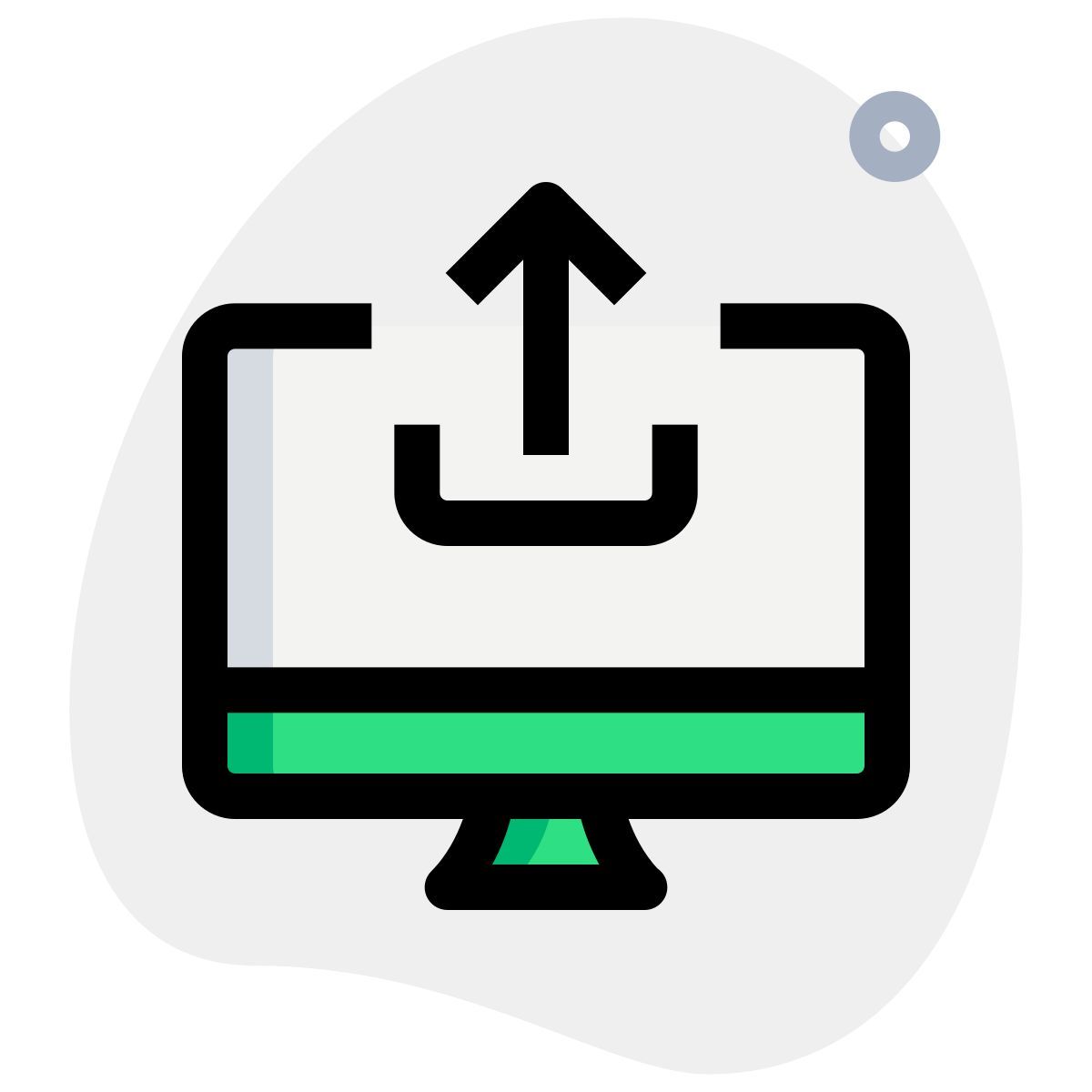 computer upload icon