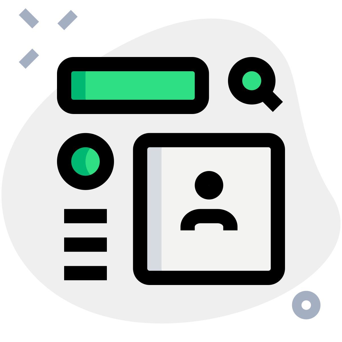 search for user icon