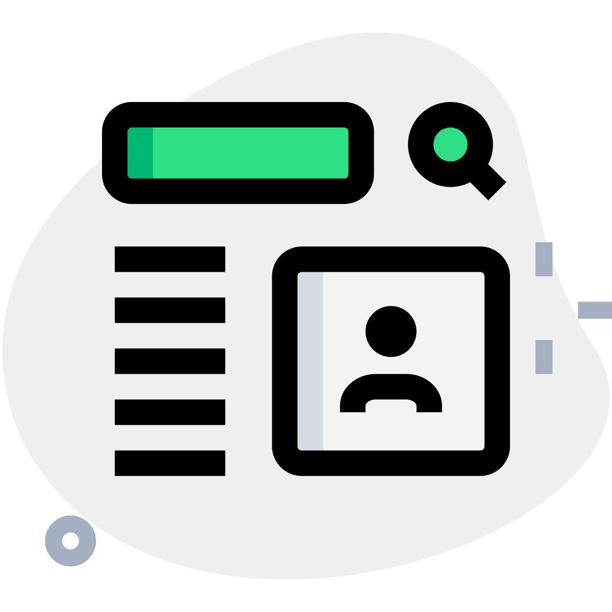 search for user icon