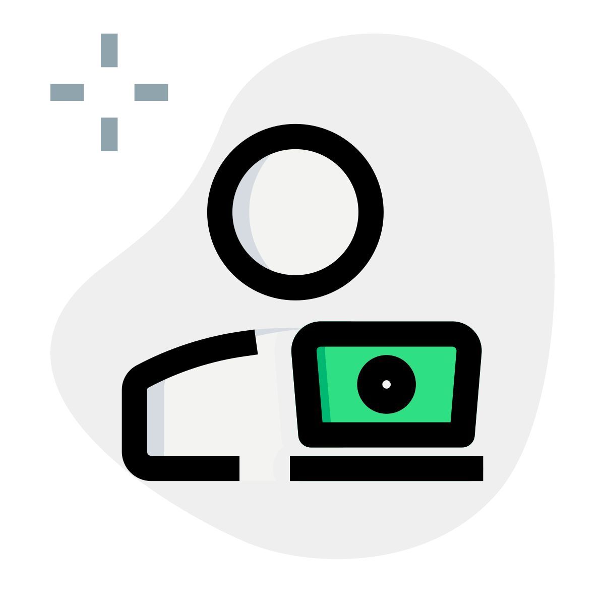 utilisateur d'ordinateur portable icon