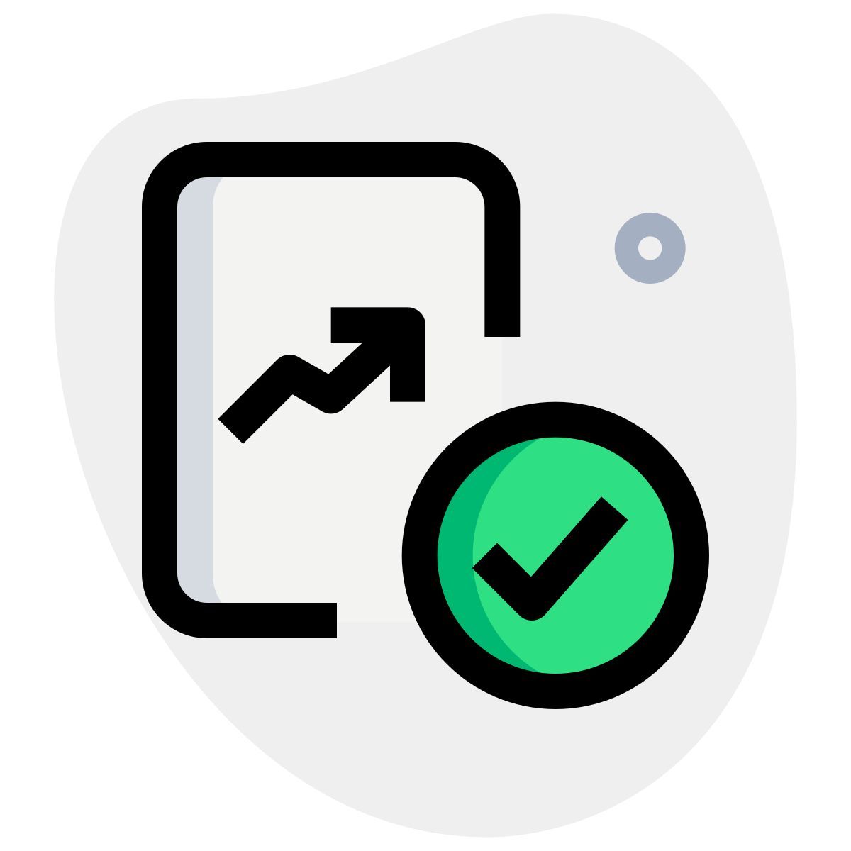 genehmigtes diagramm icon
