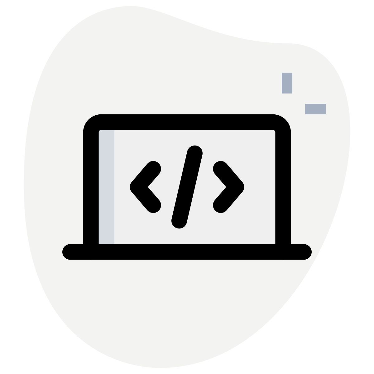 programming laptop icon