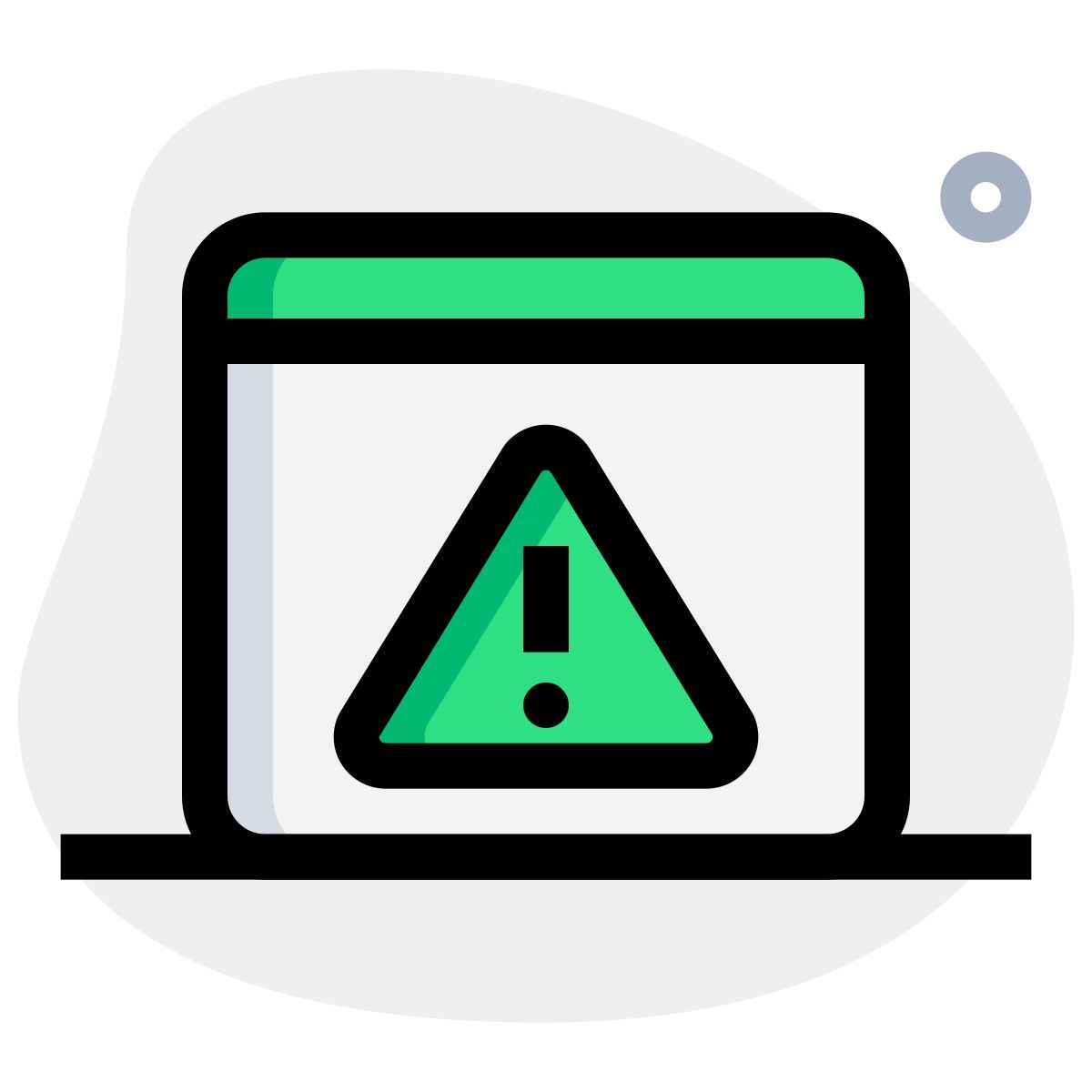 web warning icon