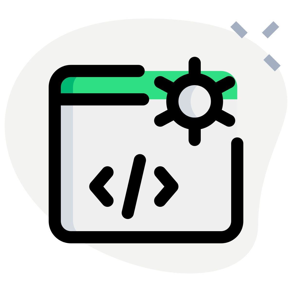 code settings web icon