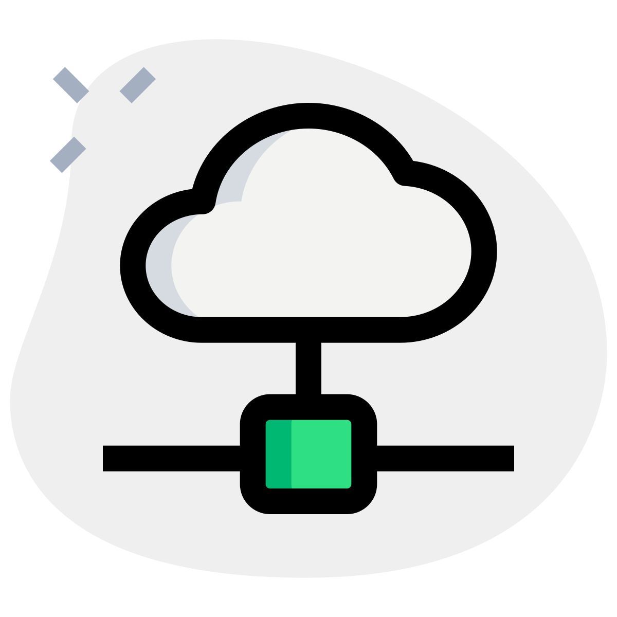 cloud netzwerk Icon