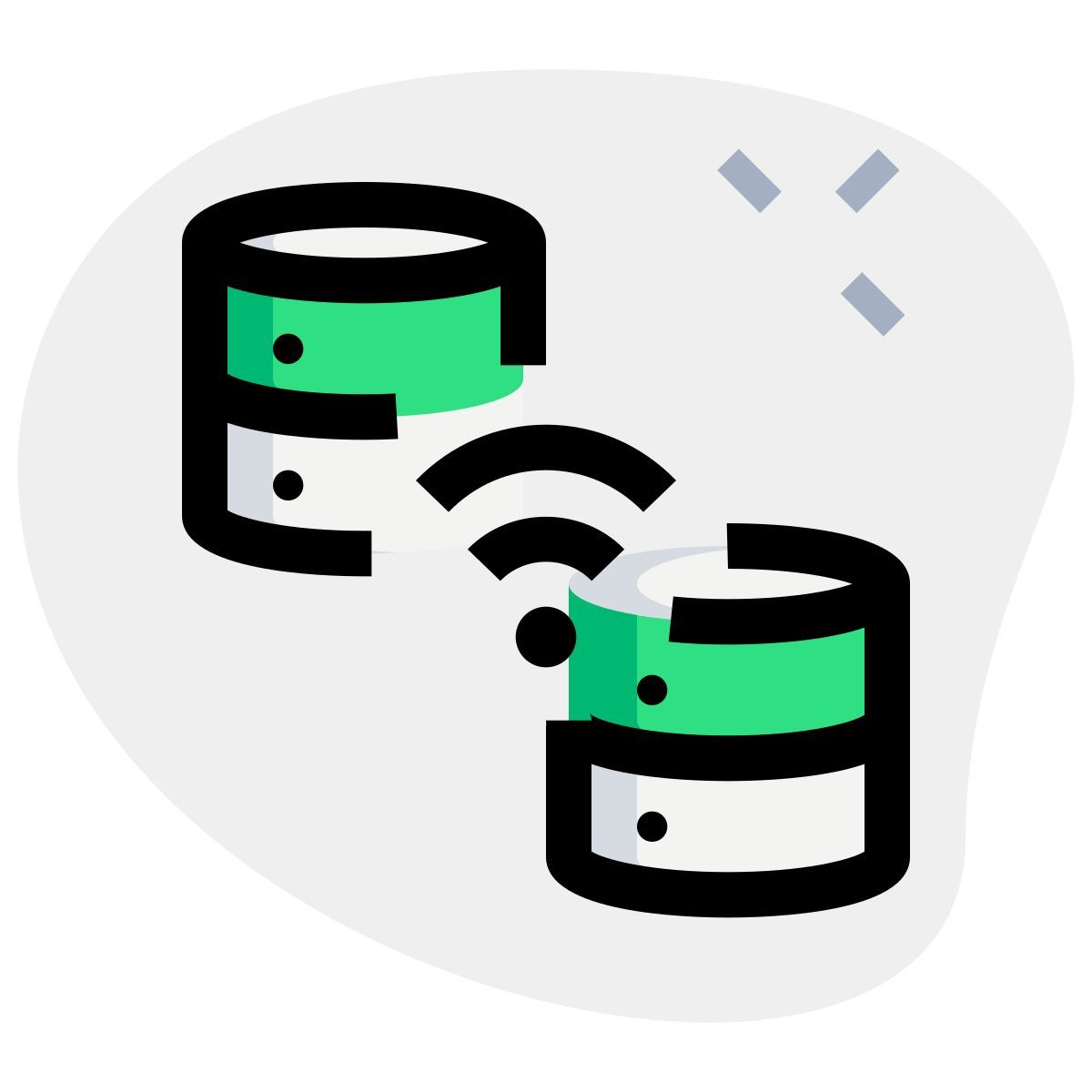 sincronización inalámbrica de bases de datos icon