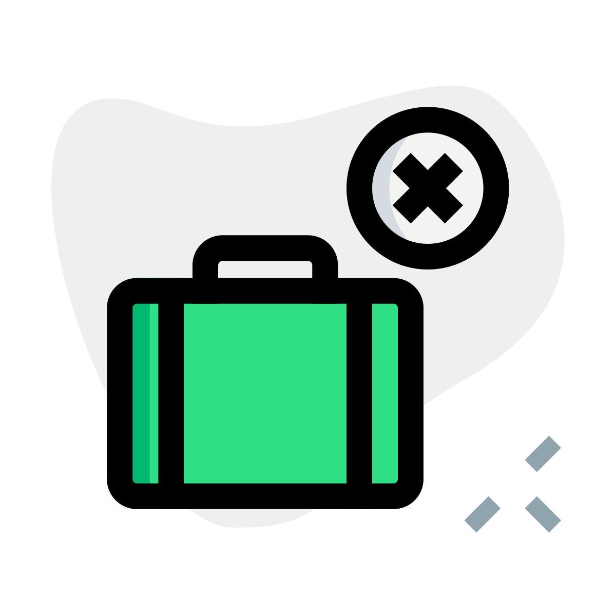 no luggage icon