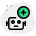 external add-a-function-to-a-robot-isolated-on-white-background-artificial-green-tal-revivo icon