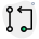 external algorithm-diagram-from-one-node-to-another-node-pathway-development-green-tal-revivo icon