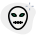 external alien-head-with-mouth-stitched-isolated-on-white-background-astronomy-green-tal-revivo icon