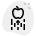 external apple-with-an-upward-logotype-isolated-on-white-background-science-green-tal-revivo icon