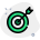external archery-arrow-on-its-target-isolated-on-white-background-business-green-tal-revivo icon