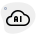 external artificial-intelligence-technology-over-the-cloud-network-isolated-on-a-white-background-artificial-green-tal-revivo icon