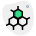 external atomic-cell-reaction-pattern-isolated-on-a-white-background-science-green-tal-revivo icon