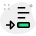 external bottom-footer-text-position-arrow-point-right-direction-text-adjust-alignment-green-tal-revivo icon