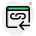 external browser-link-and-clickable-arrow-to-navigate-at-previous-page-seo-green-tal-revivo icon