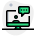 external chatting-with-online-client-chat-conversation-on-desktop-meeting-green-tal-revivo icon