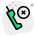 external discontinued-phone-with-no-connectivity-logotype-layout-phone-green-tal-revivo icon