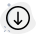 external down-arrow-direction-button-to-download-and-save-basic-green-tal-revivo icon