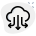 external downlink-from-cloud-network-server-isolated-on-a-white-background-server-green-tal-revivo icon
