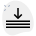 external download-bar-with-arrow-pointing-downwards-layout-upload-green-tal-revivo icon