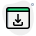 external download-button-on-web-browser-isolated-on-a-white-background-upload-green-tal-revivo icon