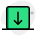 external download-down-arrow-to-save-file-isolated-on-white-background-basic-green-tal-revivo icon