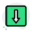 external downward-direction-for-a-places-found-in-backward-location-outdoor-green-tal-revivo icon