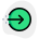 external enter-direction-arrow-towards-rightward-orientation-pointer-login-green-tal-revivo icon