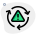 external error-while-syncing-a-data-isolated-on-a-white-background-data-green-tal-revivo icon