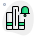 external exam-alert-notification-with-collection-of-books-library-green-tal-revivo icon