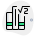 external library-book-stack-on-a-quadratic-equation-and-mathematics-library-green-tal-revivo icon