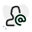 external male-user-emailing-and-contacting-other-staff-members-closeupman-green-tal-revivo icon